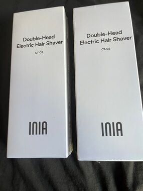 NWT Double-Head Electric Hair Shaver CT-02 - White pink in box. Get 2
